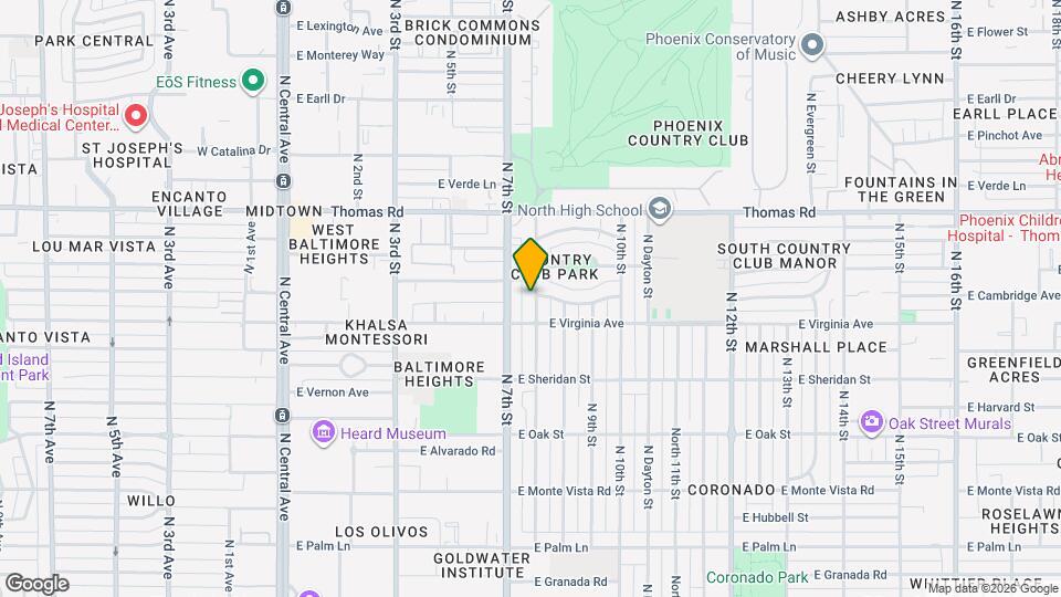 2616 North 8th St Map and Location Details