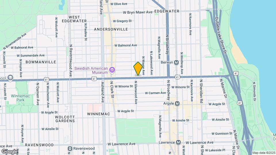 1354 W Foster Ave Map and Location Details