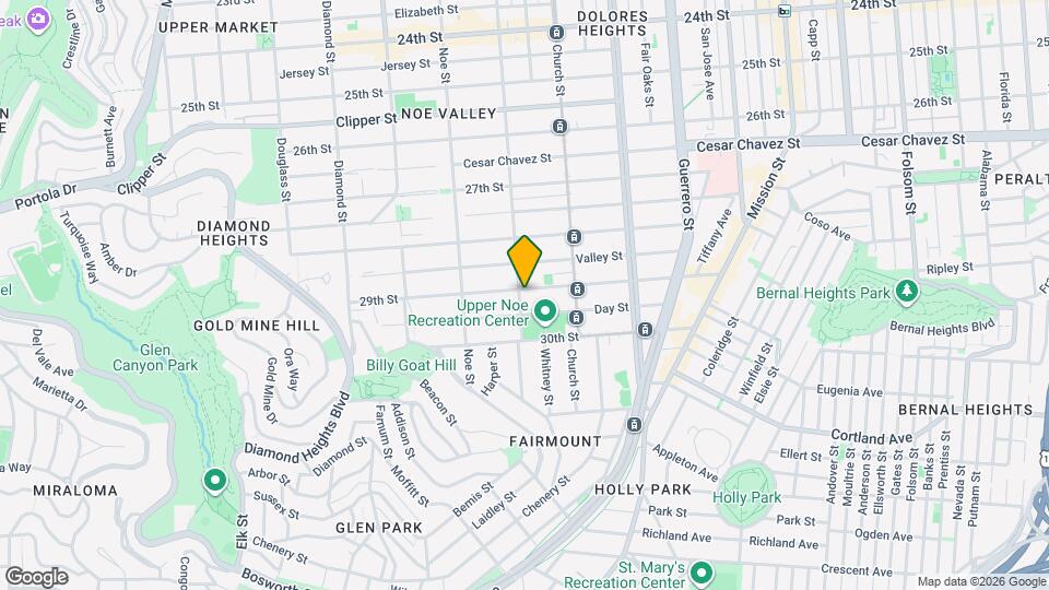 1601 Sanchez St, Unit A Mapa y Detalles de la Ubicación