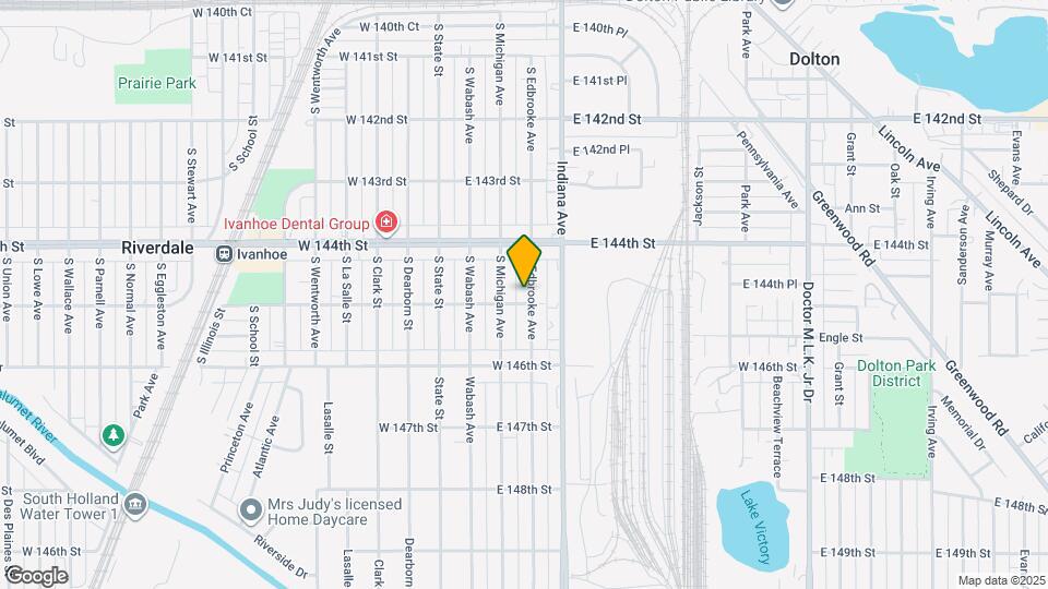 14434 S Edbrooke Ave Map and Location Details