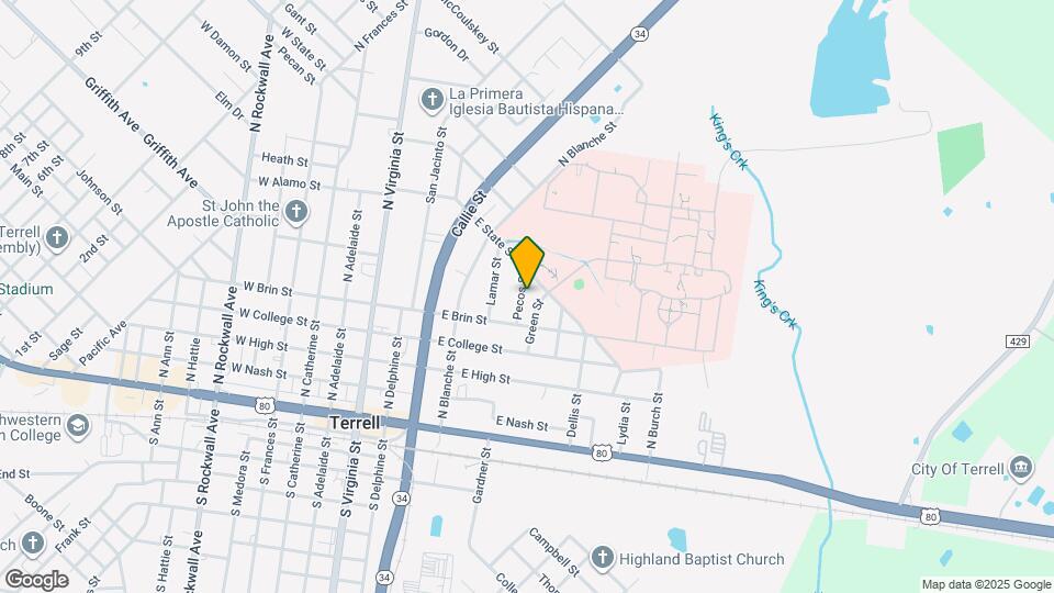 106 Pecos St Map and Location Details