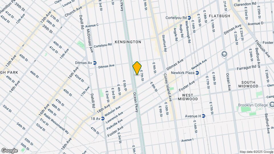571 Ocean Pkwy Map and Location Details
