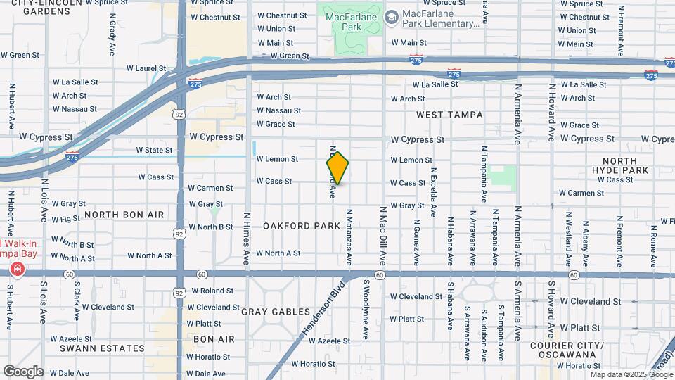 511 N Bradford Ave Map and Location Details