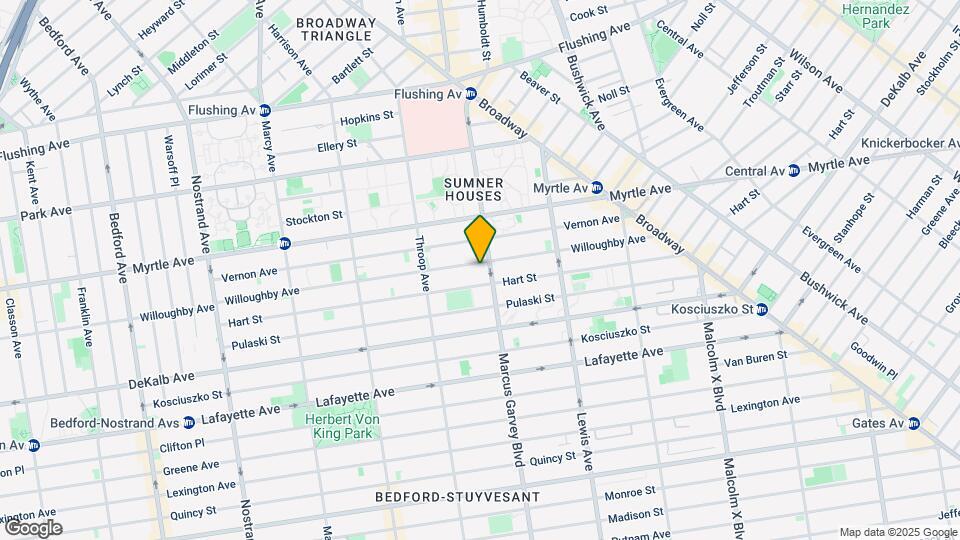 708 Willoughby Ave Mapa y Detalles de la Ubicación