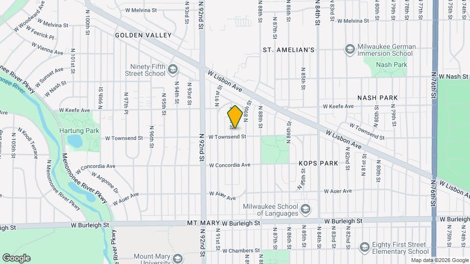 3406 N 90th St Map and Location Details