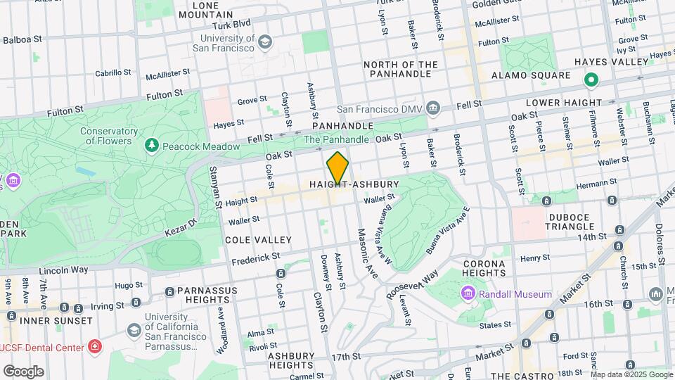 1457-1459 Haight St Map and Location Details
