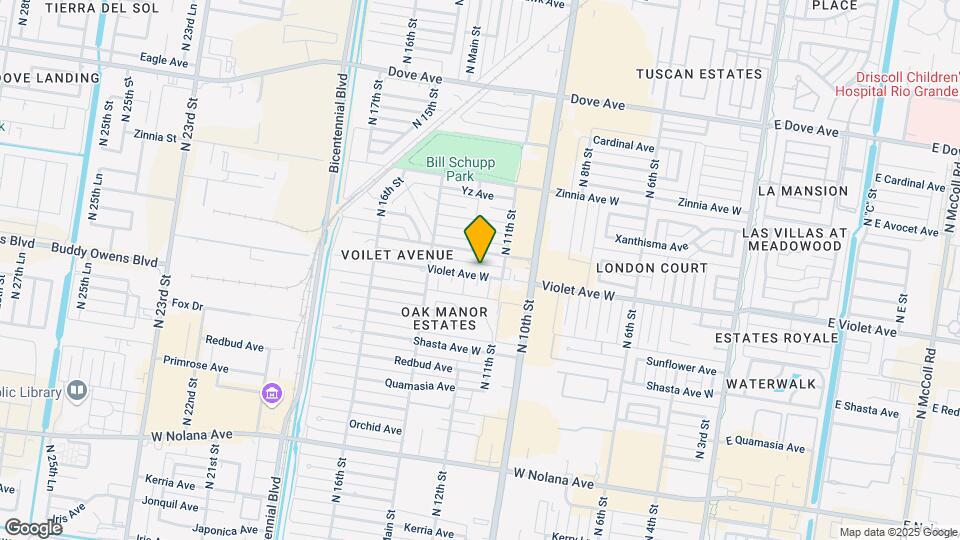 1120 Violet Ave Map and Location Details