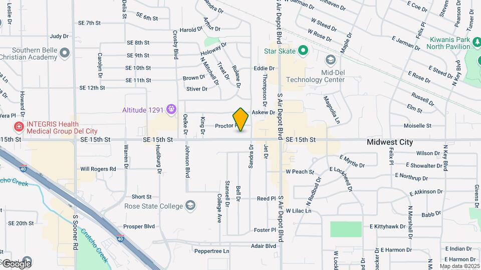 6713 SE 15th St Map and Location Details