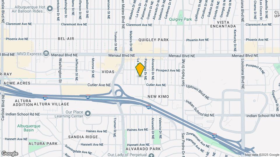 2424 La Veta Dr Map and Location Details