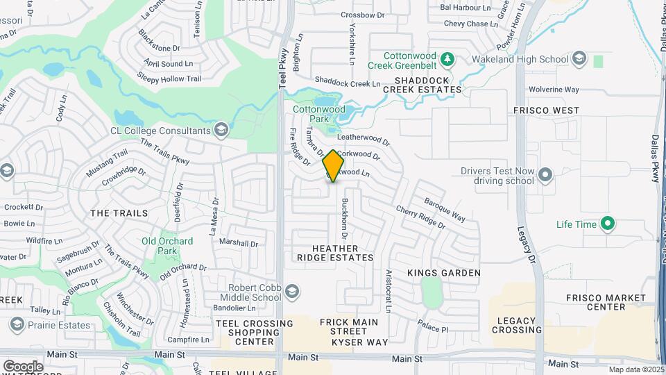 9964 Madrone Dr Map and Location Details