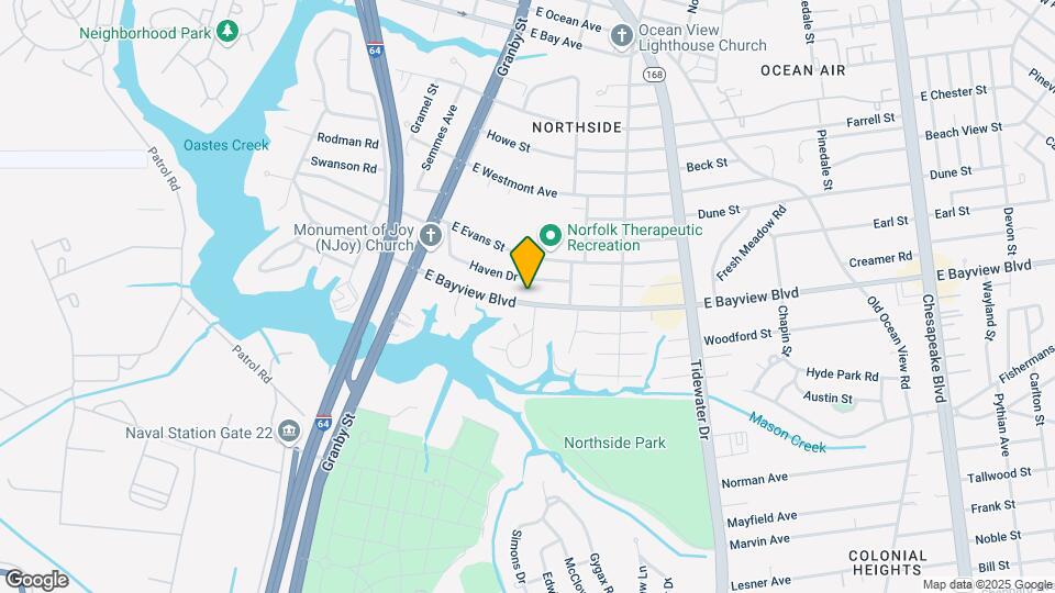 166 E Bayview Blvd Mapa y Detalles de la Ubicación