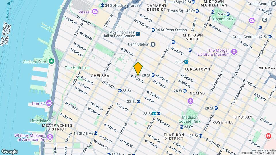 231 W 26th St Mapa y Detalles de la Ubicación