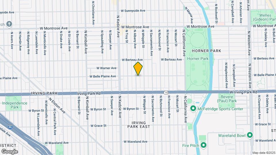3055-3057 W Belle Plaine Ave Mapa y Detalles de la Ubicación