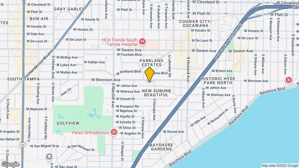 2607 W Jetton Ave Map and Location Details