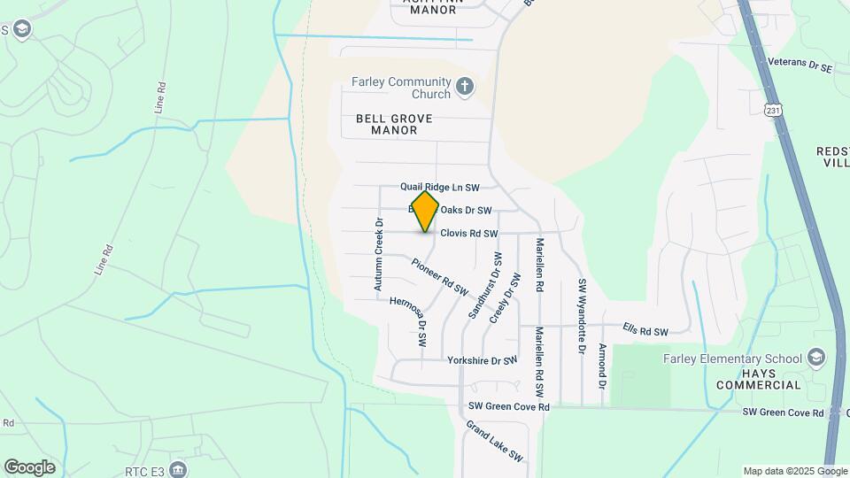 2525 Clovis Rd SW Map and Location Details
