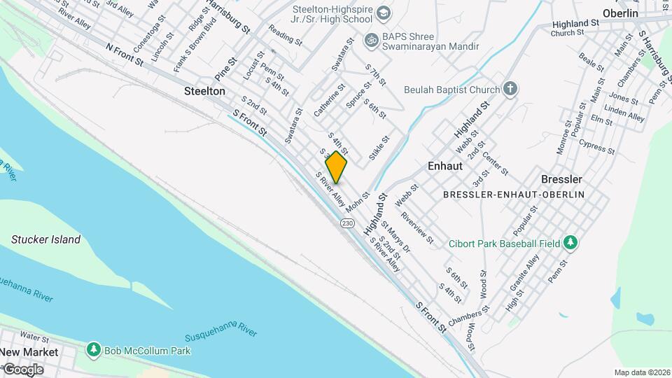 360 S 2nd St Map and Location Details