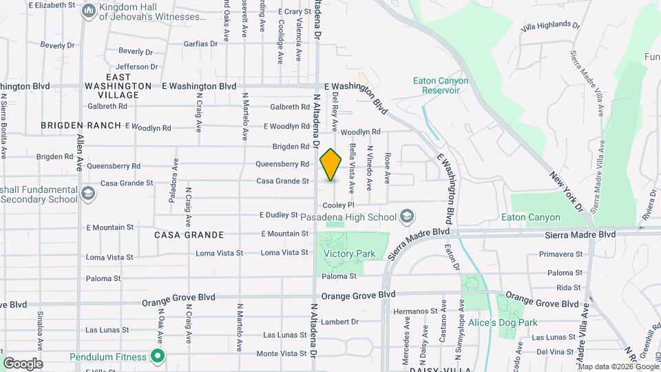 1031 Del Rey Ave Map and Location Details