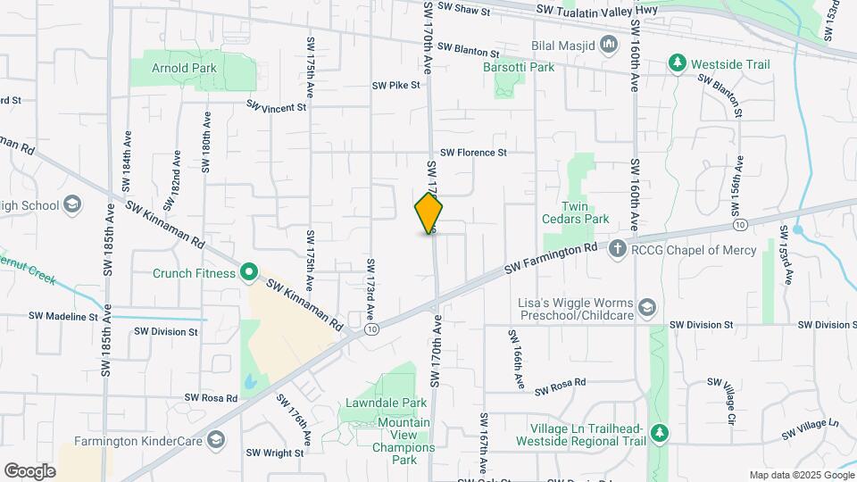 4953 SW 170TH Ave Map and Location Details