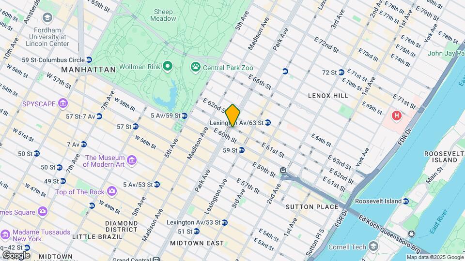 525 Park Ave Mapa y Detalles de la Ubicación