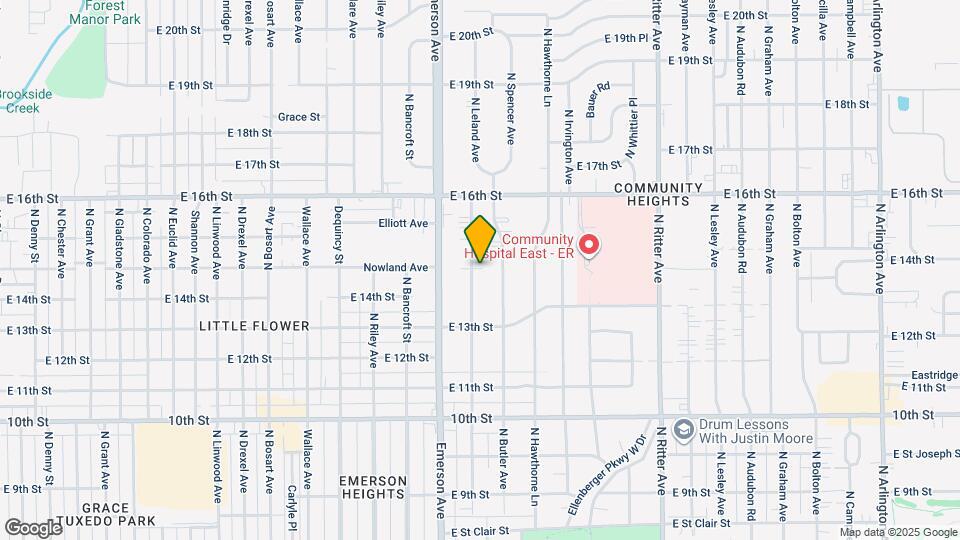 1437 N Leland Ave Map and Location Details