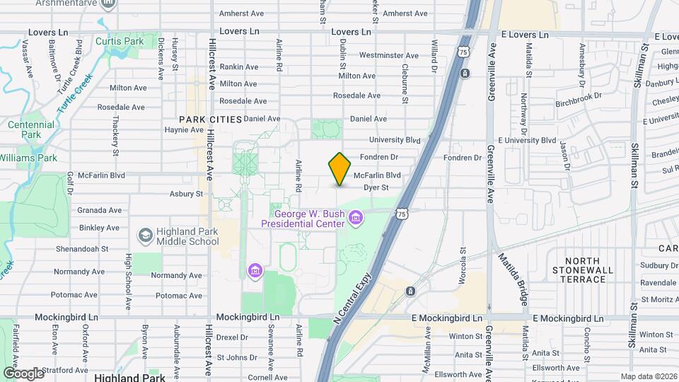 2945 Dyer St Map and Location Details