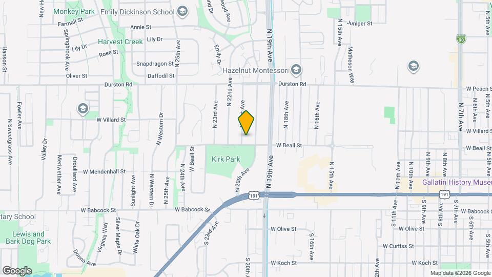 306 N 21st Ave Map and Location Details