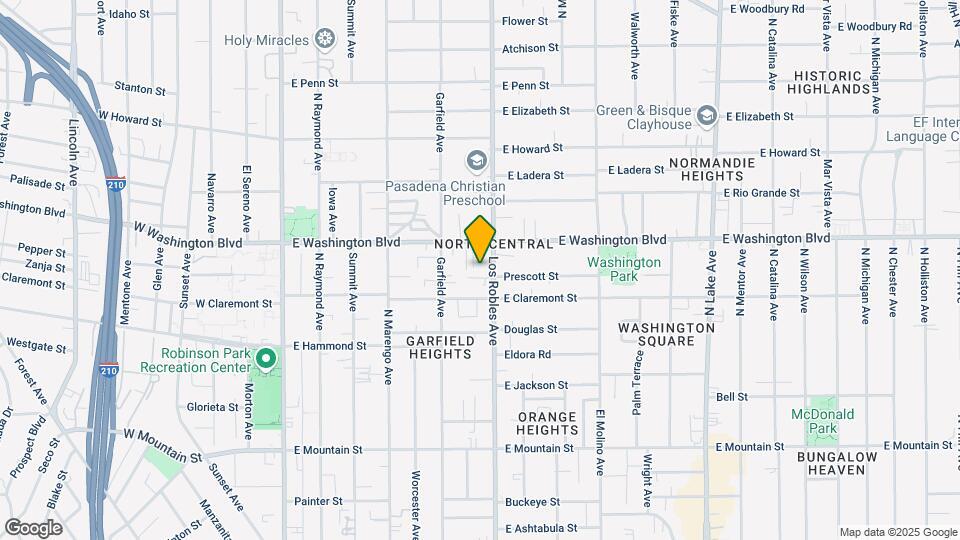 1287-1289 N Los Robles Ave Map and Location Details