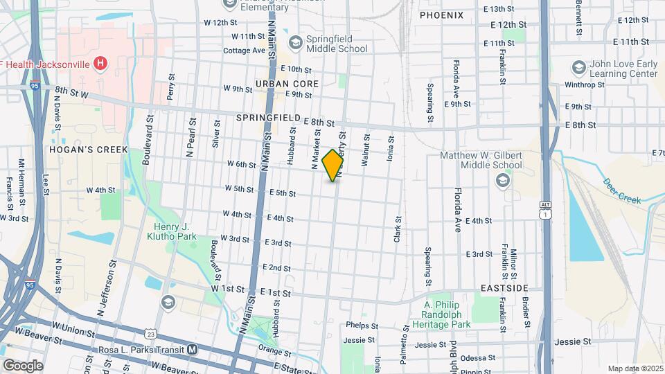 1528 N Liberty St-Unit -1 Map and Location Details