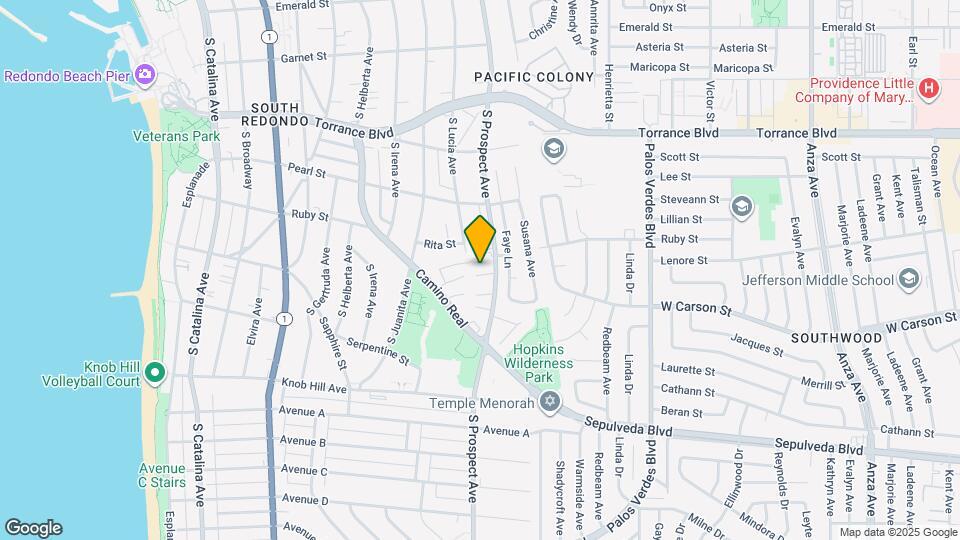 603 S Prospect Ave Map and Location Details