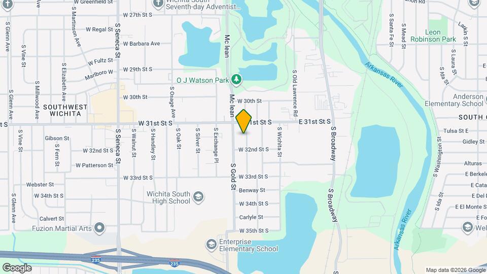 3231 S Palisade Ave Map and Location Details