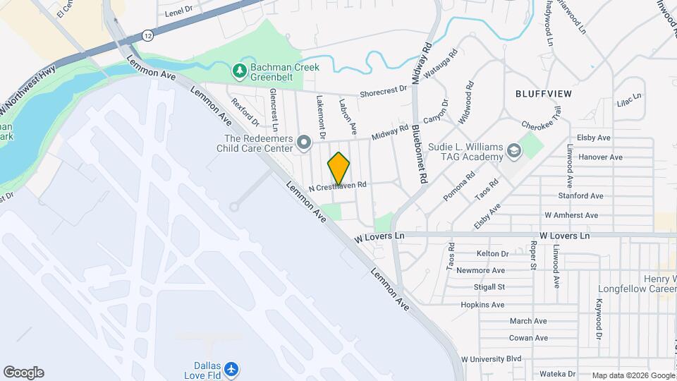 4008 N Cresthaven Rd Map and Location Details