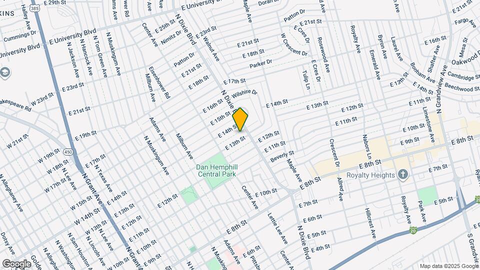 925 E 13th St Mapa y Detalles de la Ubicación