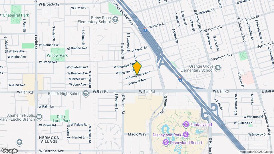 1168 W Hampshire Ave Map and Location Details