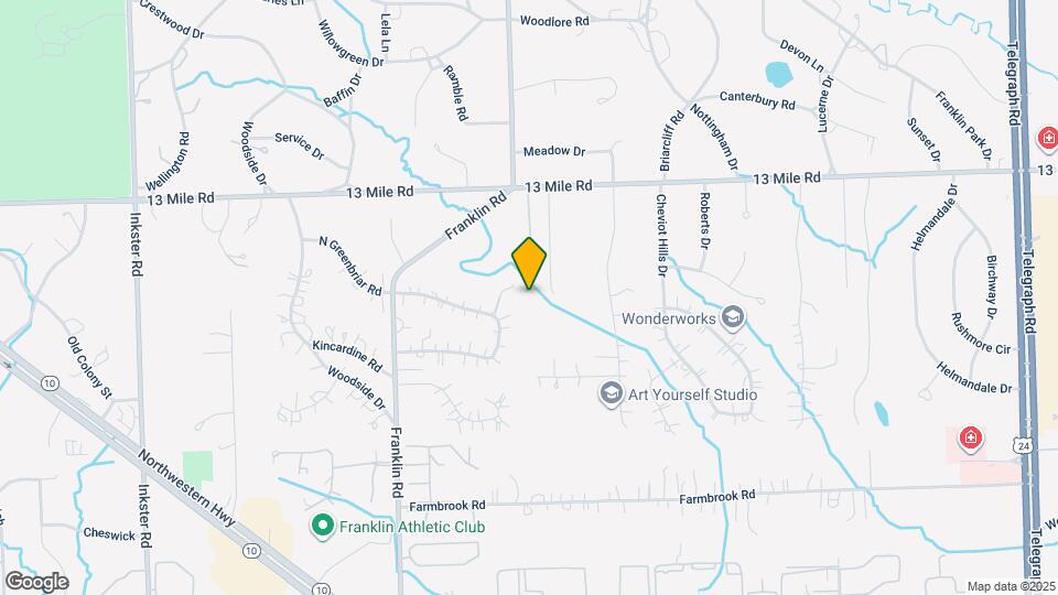 26179 W 13 Mile Rd Map and Location Details