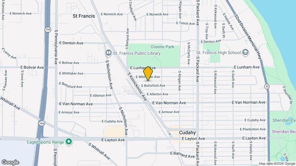 3316 E Bottsford Ave, Unit Upper Unit Mapa y Detalles de la Ubicación