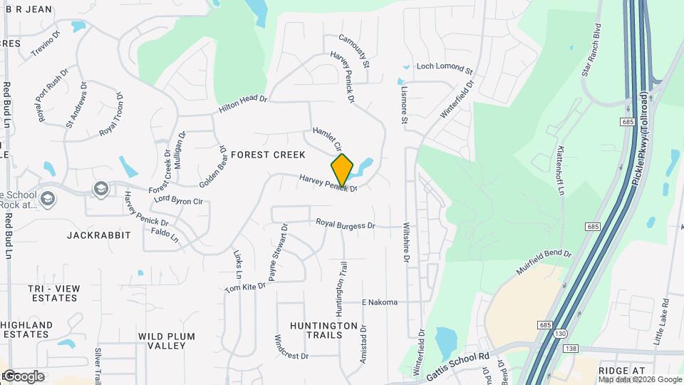 3845 Harvey Penick Dr Map and Location Details