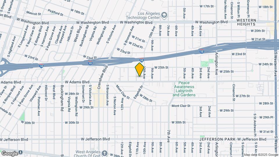 4015 W Adams Blvd Mapa y Detalles de la Ubicación