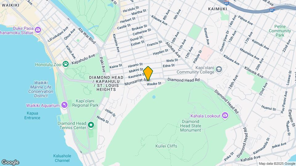 3232 Wauke St Map and Location Details