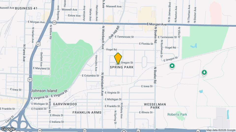 913 N Spring St Map and Location Details