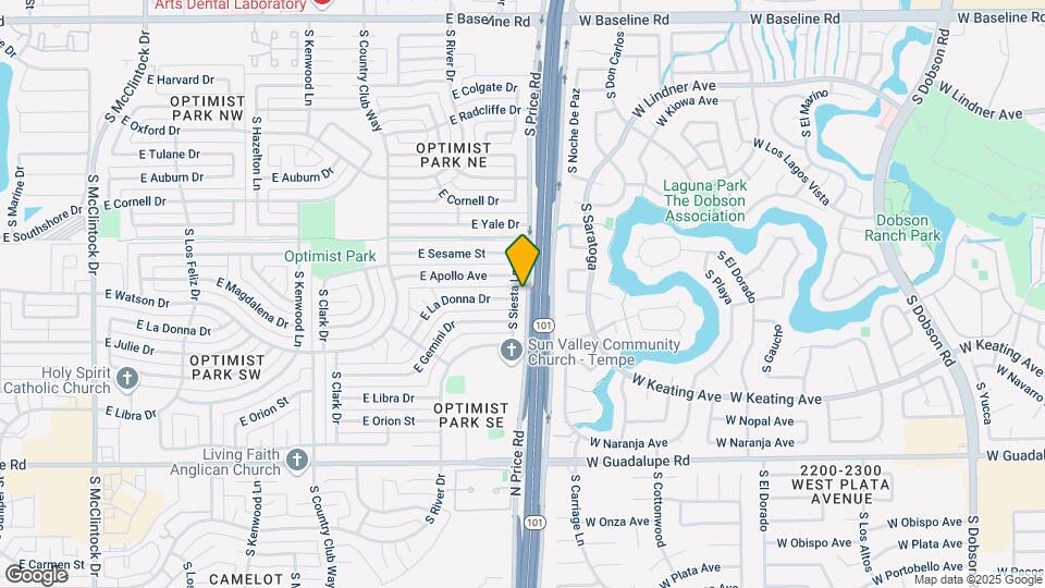 5817 S Siesta Ln Map and Location Details