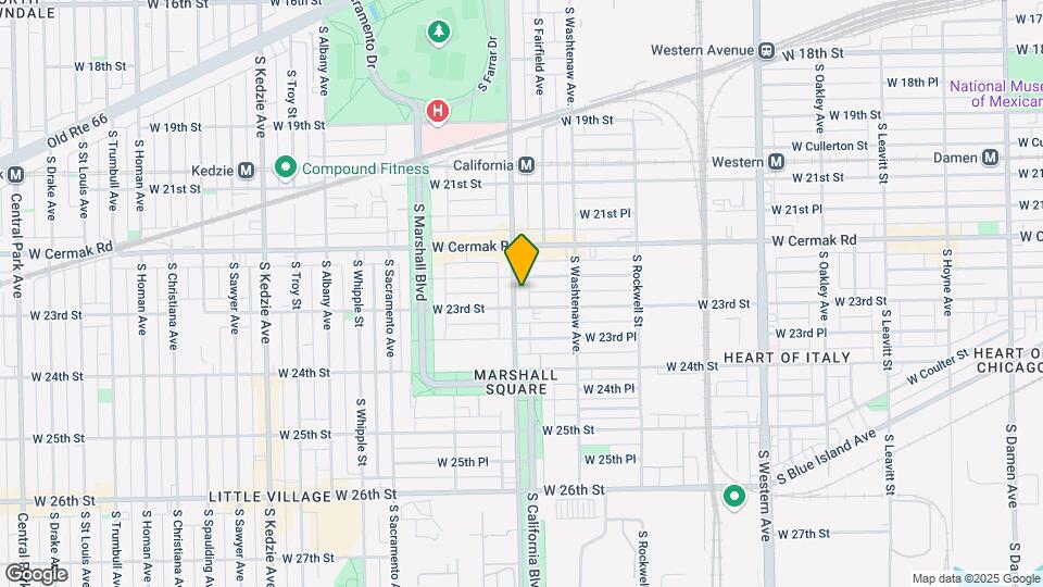 2249 S California Ave, Unit 2R Map and Location Details