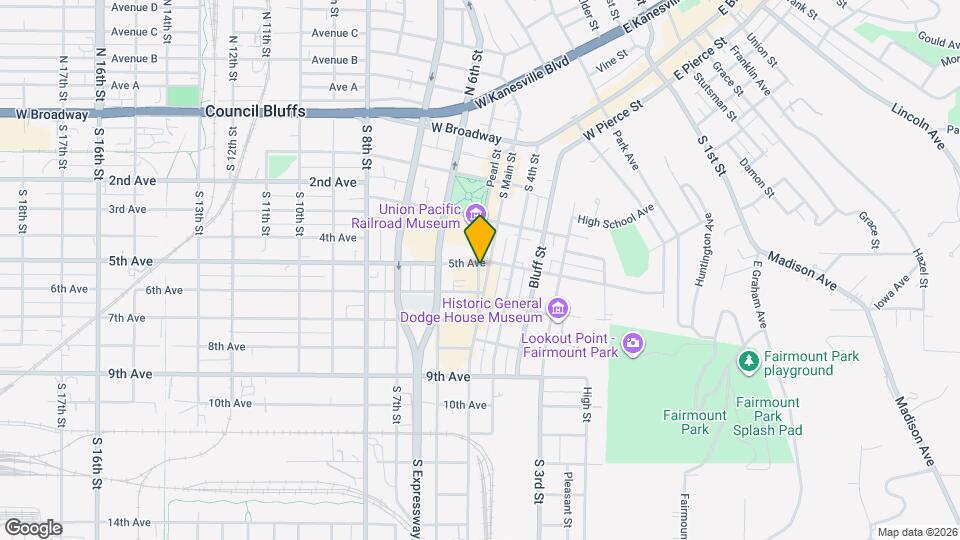 505 Pearl St Map and Location Details