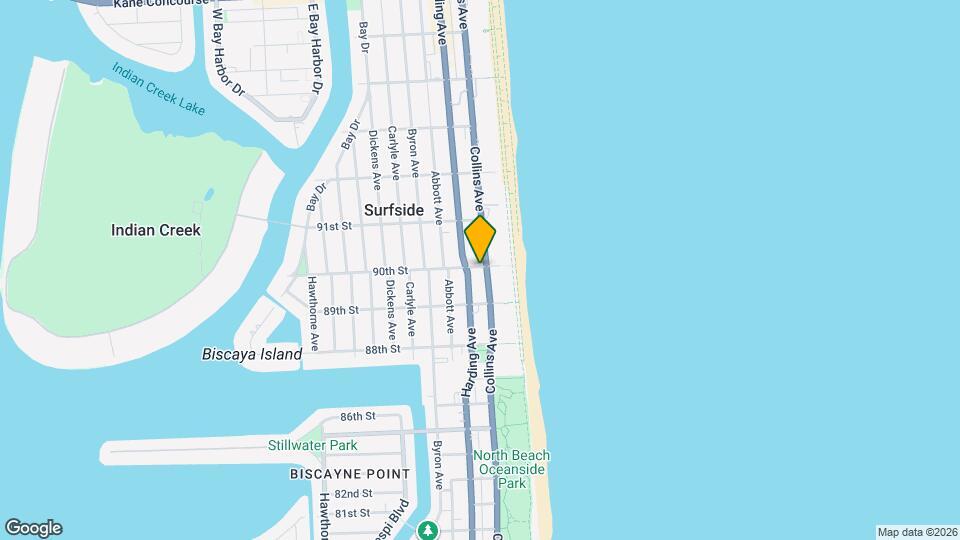 8966 Collins Ave Map and Location Details