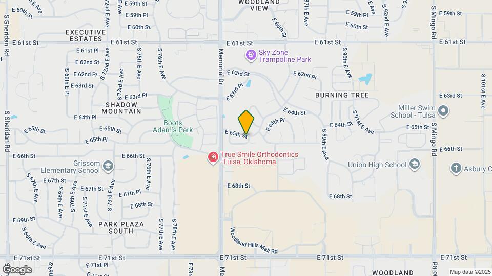 6502 S 83rd E Ave Map and Location Details
