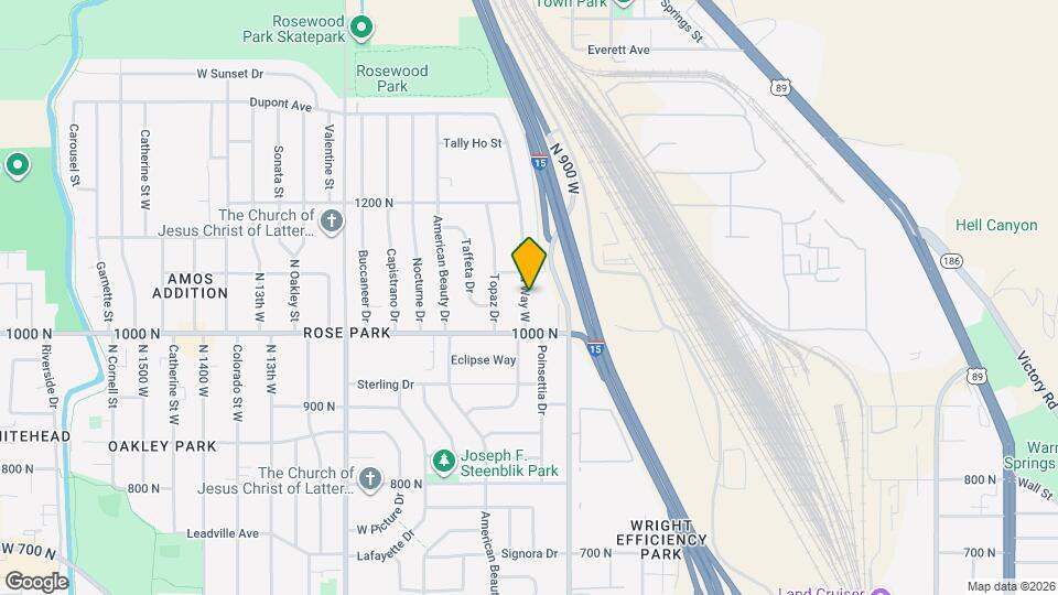 1022 N Victoria Way Map and Location Details