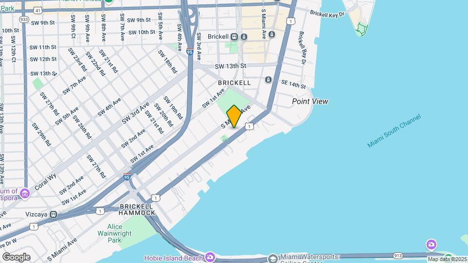 1650 Brickell Ave, Unit 112 Map and Location Details