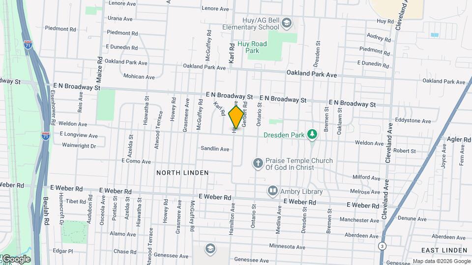 3012 Hamilton Ave Map and Location Details