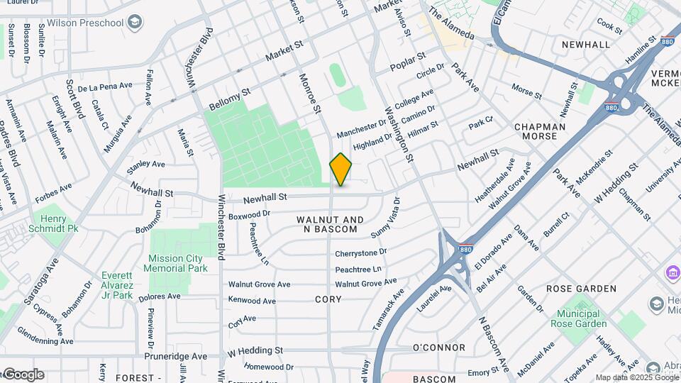 2289 Newhall St Map and Location Details