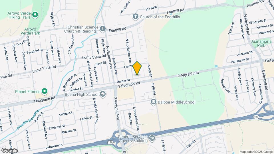 6237 Hunter St Map and Location Details