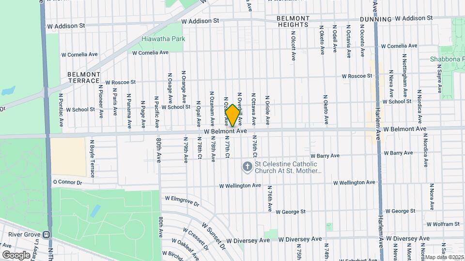 7722 W Belmont Ave Map and Location Details